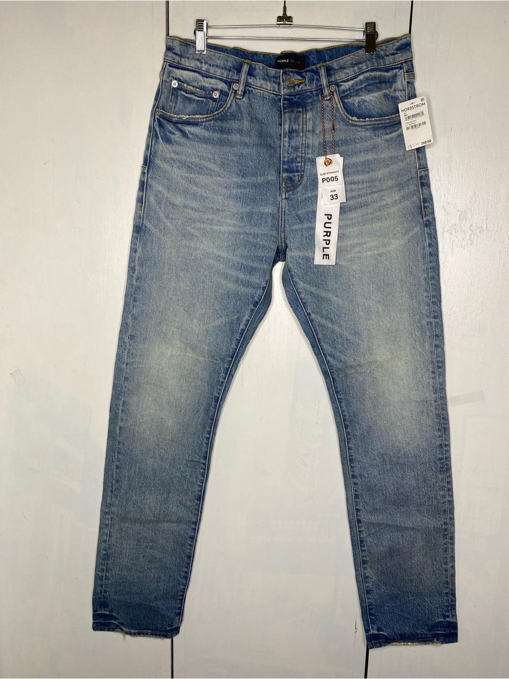 Purple brand slim straight jeans P005 size 33 NEW